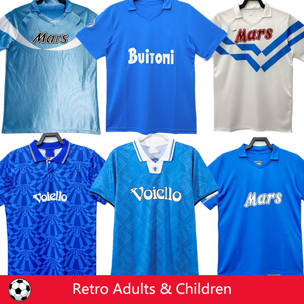 Retro LUKAKU NaPoLi Soccer Jerseys KVARATSKHELIA DI LORENZ0 87 88 89 90 91 93 94 97 98 SSC Naples Player Vest Training Football shirts Kids Kits sets595