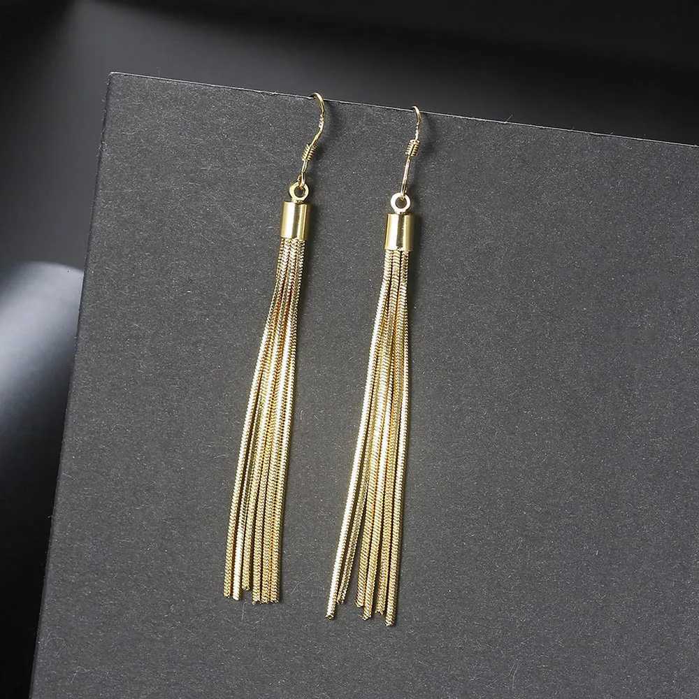 7049 Piercing Long Tassel Drop Earrings For Women Christmas Gift Gold Color Women Accessories Jewelry Fashion Jewelry E267 XJ250722