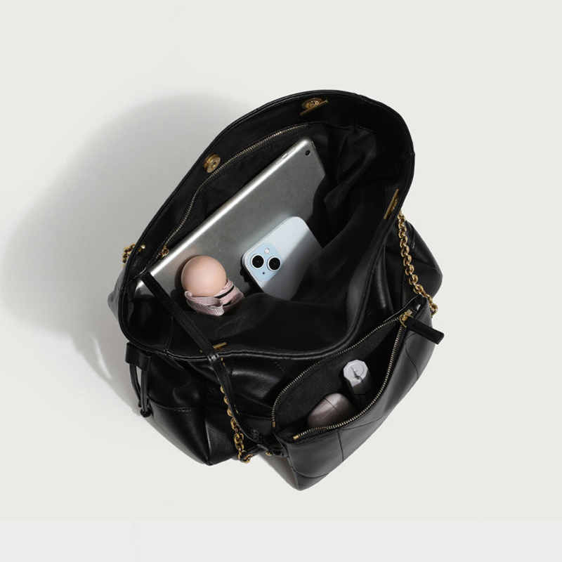 Designer Bag Shoulder Bag Luxury Bag Purse Tote Classic Logo Women's Tramp Bag High Quality Leather Large Capacity Crossbody Black Shopping Handb