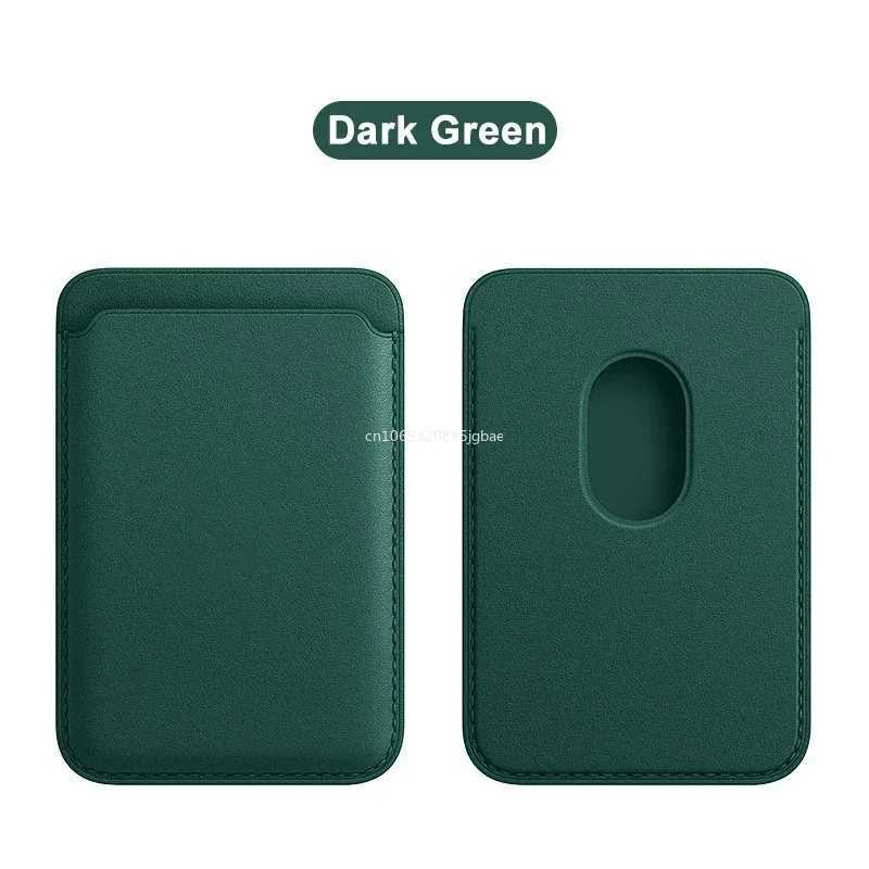Men Leather Card Wallet Women Phone Magsafe Magnetic Credit Card Holder Bag Case Macsafe Wallet Card Phone Cover Bag Accessories G250722