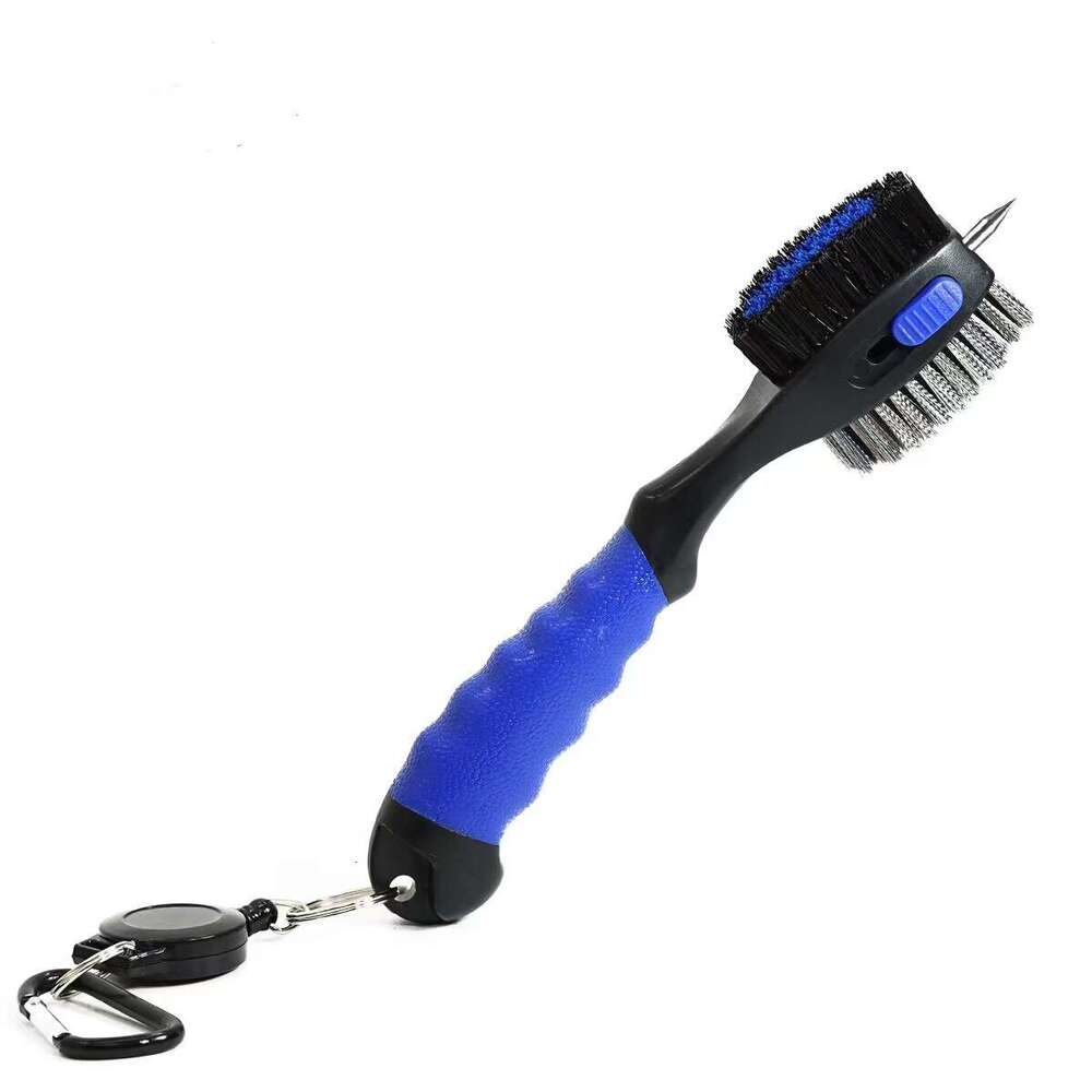 Push Golf Stainless Steel Brush Extra Large Soft Rubber Handle Groove Cleaner