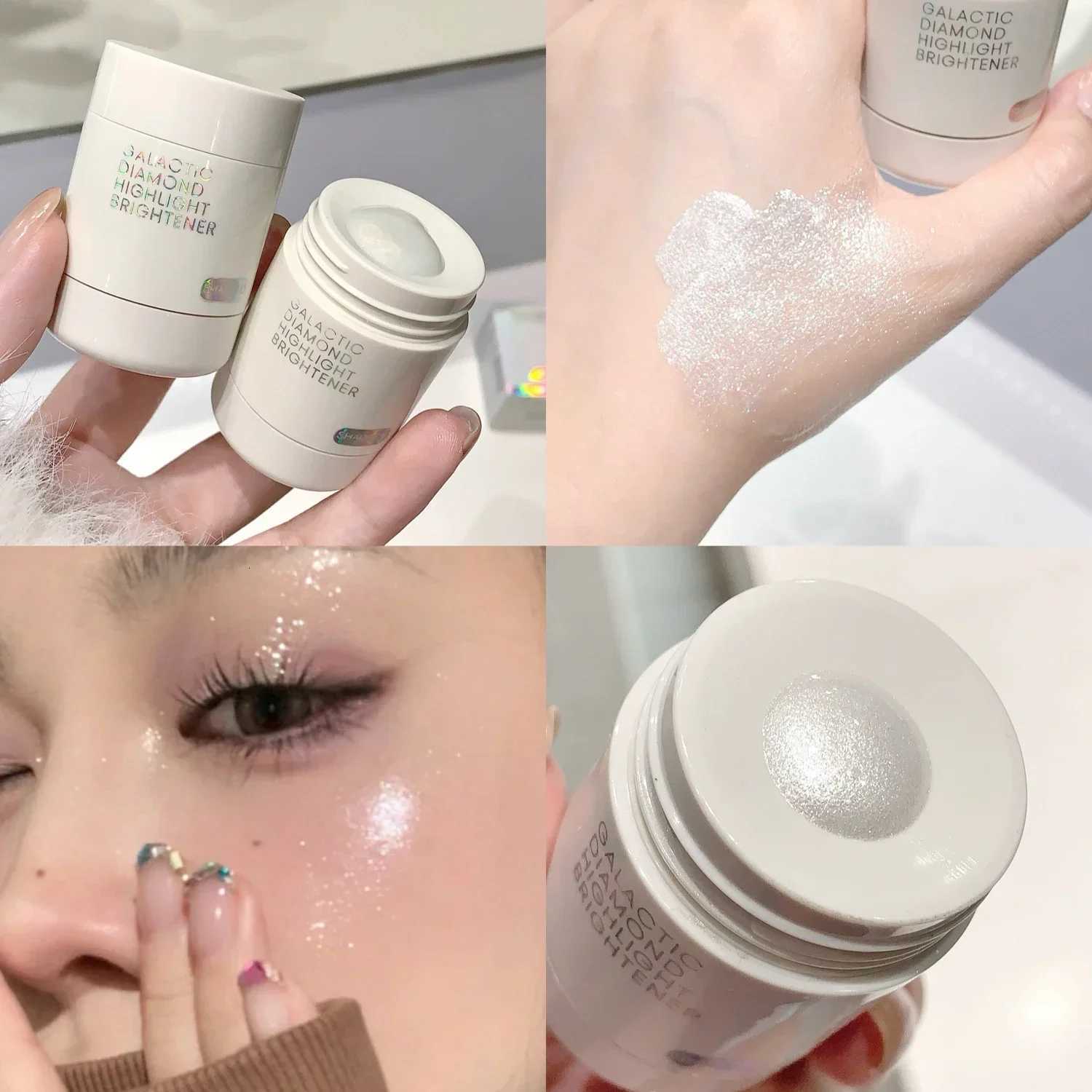 Rotating Diamond Highlighting Liquid Shimmering Shining Crystal Nose Bridge Facial Clavicular Glitter Delicate Highlight Makeup W250722