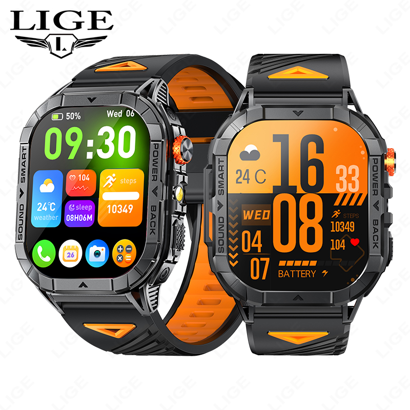 LIGE Fitness tracker, sleep health monitor with blood pressure heart rate, suitable for men and women, upgraded waterproof activity tracker watch, ped