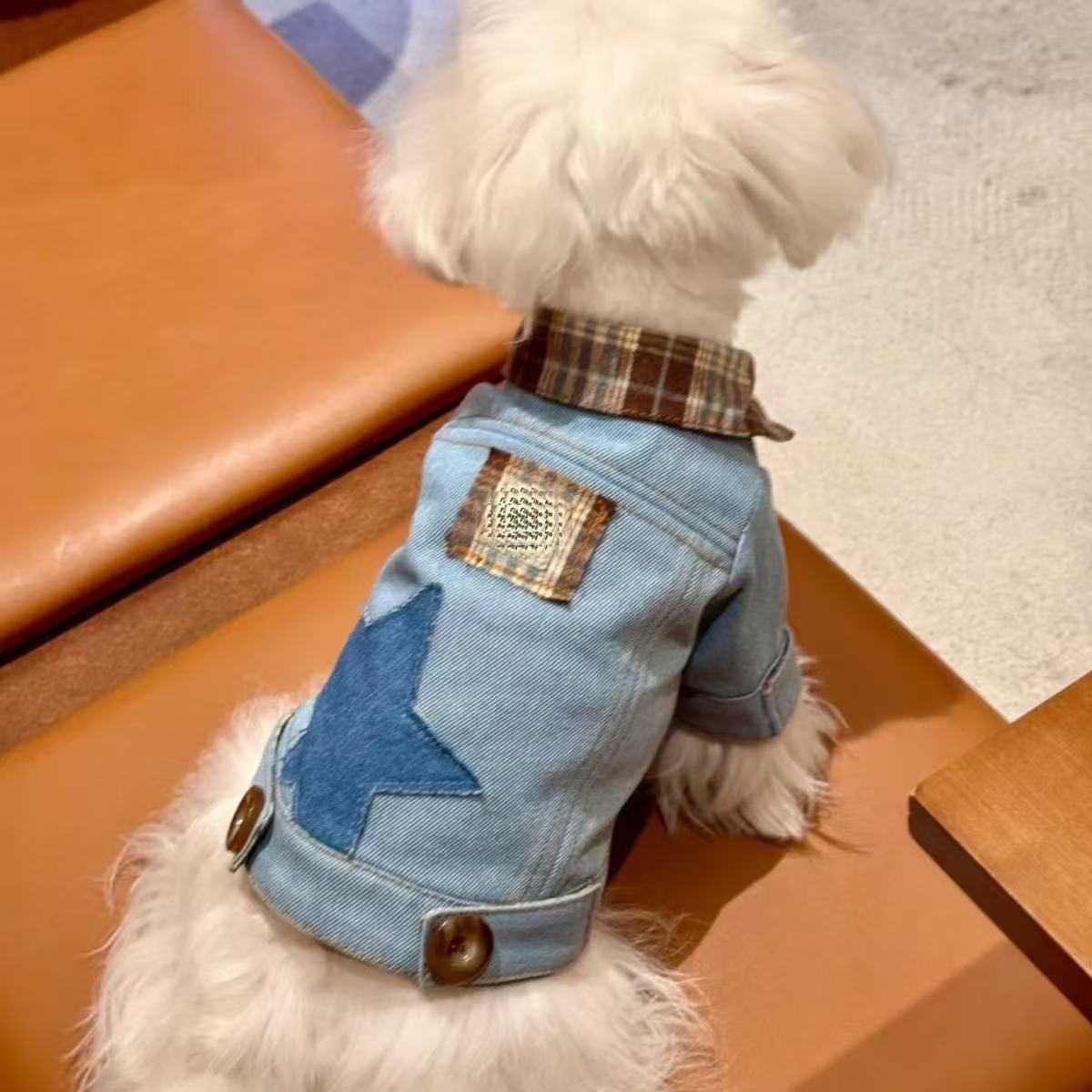 T787 Cute Kitten and Puppy Clothes Schnauzer Teddy Pomeranian Pet Clothes Small Dog