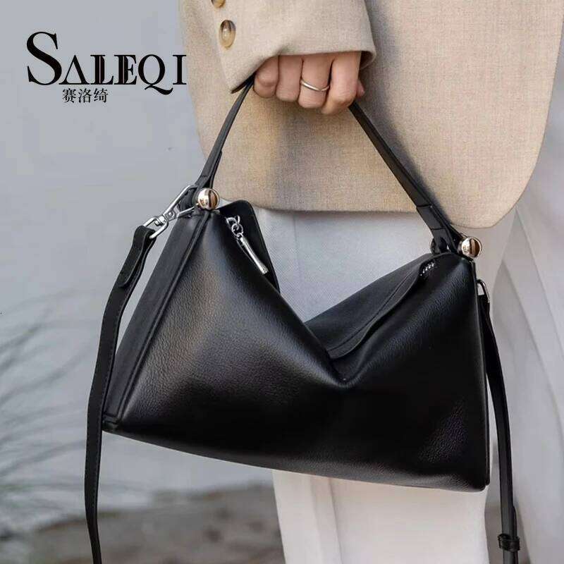 Genuine Leather Fashion Women's Shoulder Crossbody Yellow Bags Designer Brand Soft Cowhide Ladie New in Handbag Female