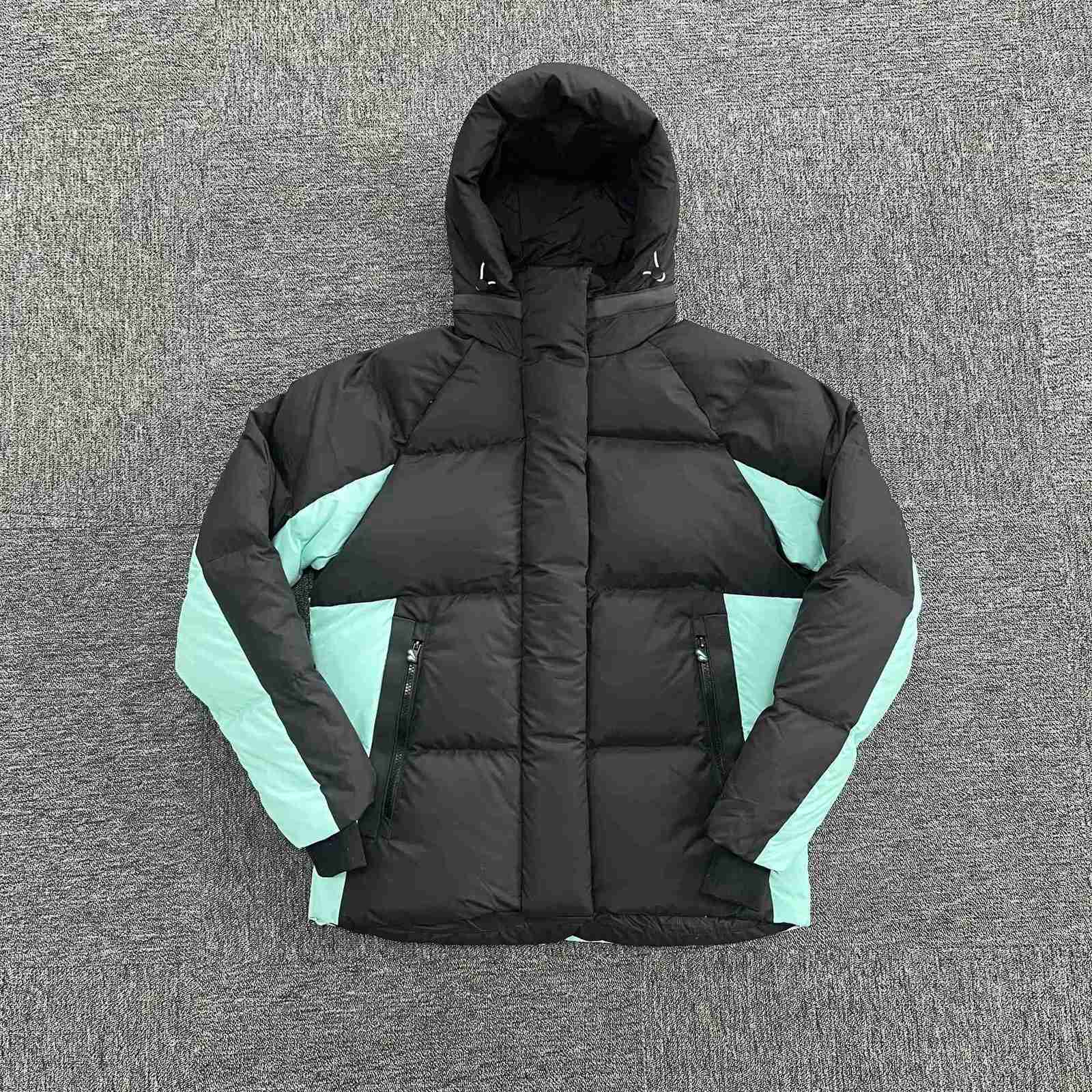 Winter Men Plush Thick Warm Jacket Hoodies Center Cee Fashion Down Jacket BlackBlue Y2k Streetwear Clothing Mens Coat W250722