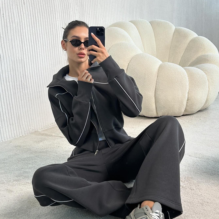 hot Free shipping designer coat for women Solid color minimalist jacket cardigan fashionable and personalized style