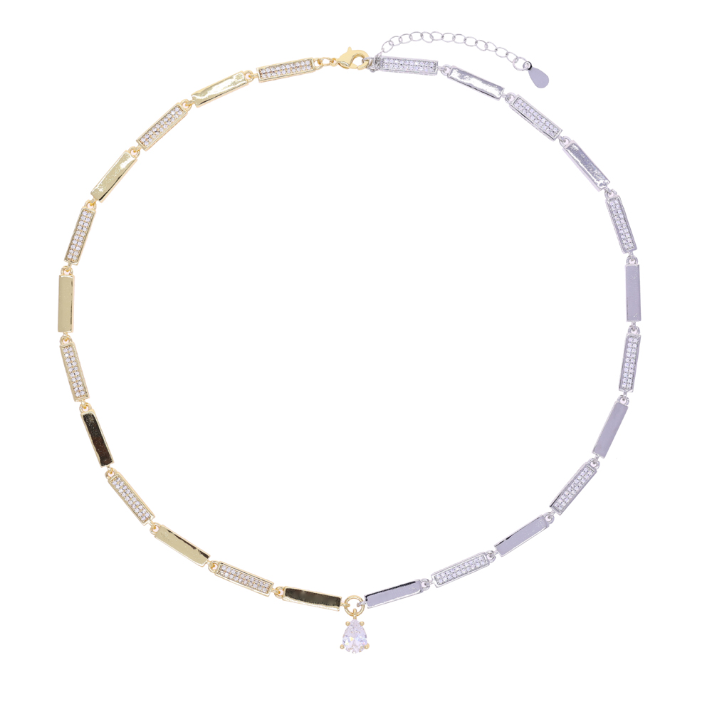 sdzstone 2025 New Multi Color Spliced Bamboo Chain Bling Cubic Zirconia For Women Fashion Elegant Geometric Jewelry