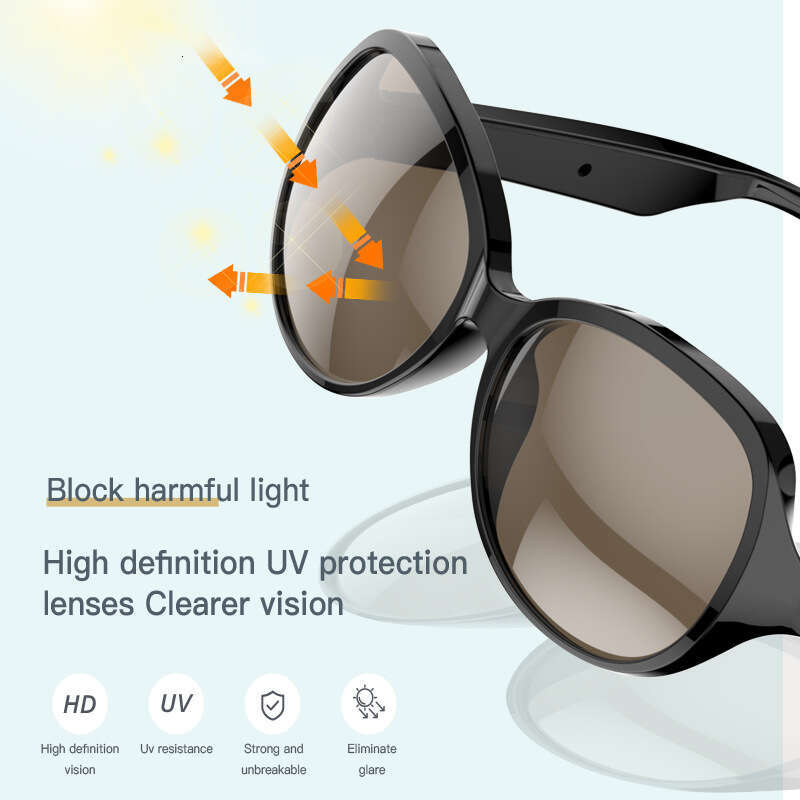 Designer brand smart headphones Bluetooth audio sunglasses with call function