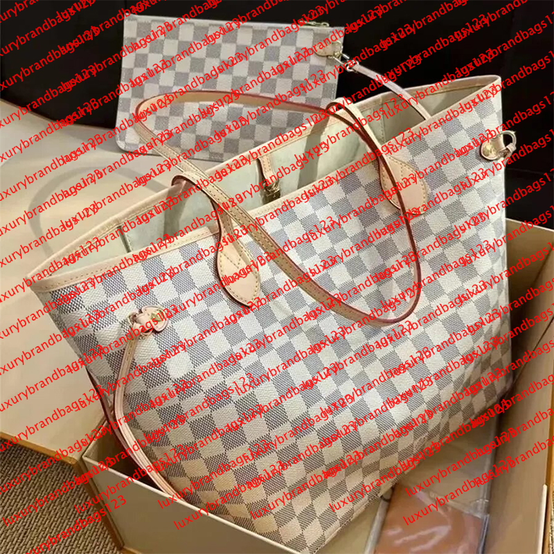 2pcs High qualitys Women bags Luxurys Handbags Ladies Designer Composite Bags Lady Clutch Bag Shoulder Tote Female Purse Wallet Handbag MM Size
