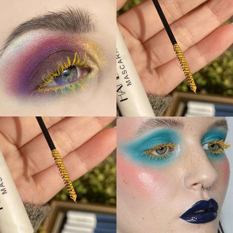HANDAIYAN White Mascara Eyelashes Curling Liquid Pen Mascaras Makeup Eye Lash Thick Cosmetics Tool Lengthening Colored Brush X250722