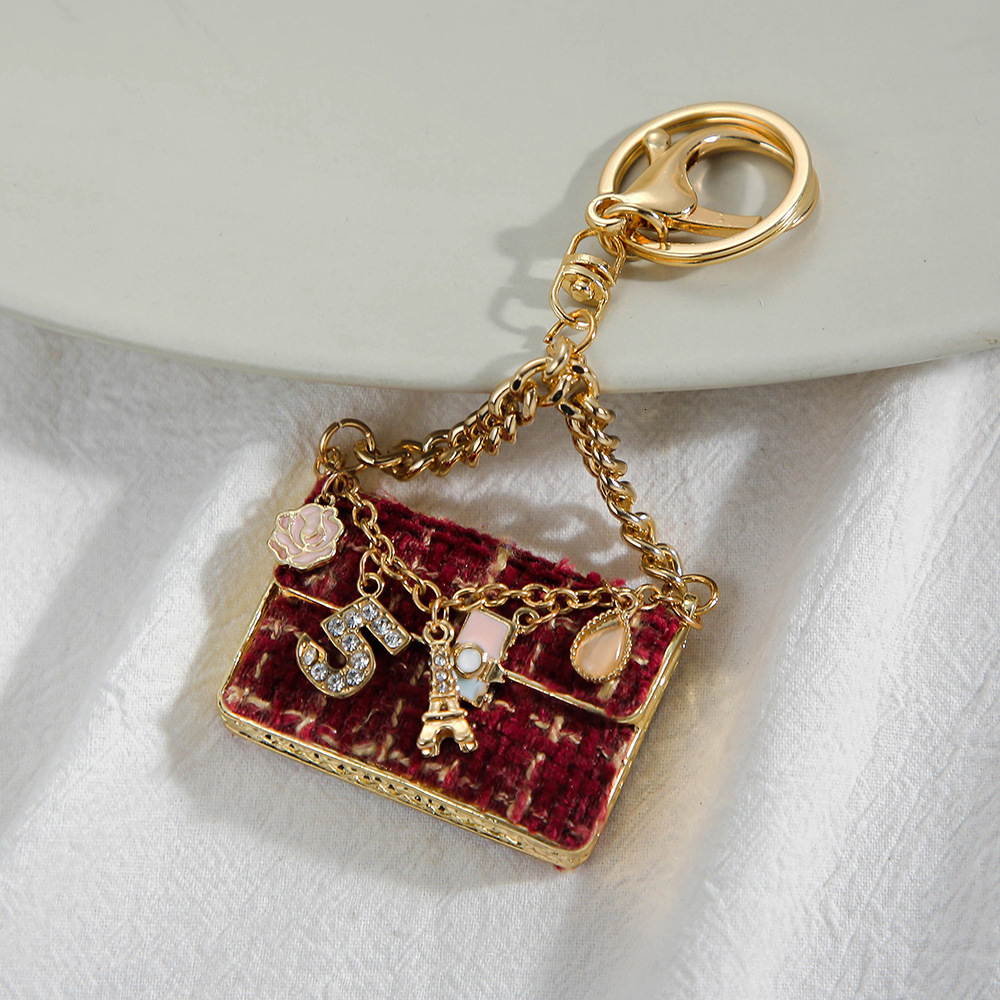 Creative Small Gift Sweet Style Bag Key Chain Small Pendant Metal Key Chain Pendant Small Commodity Cute 250722