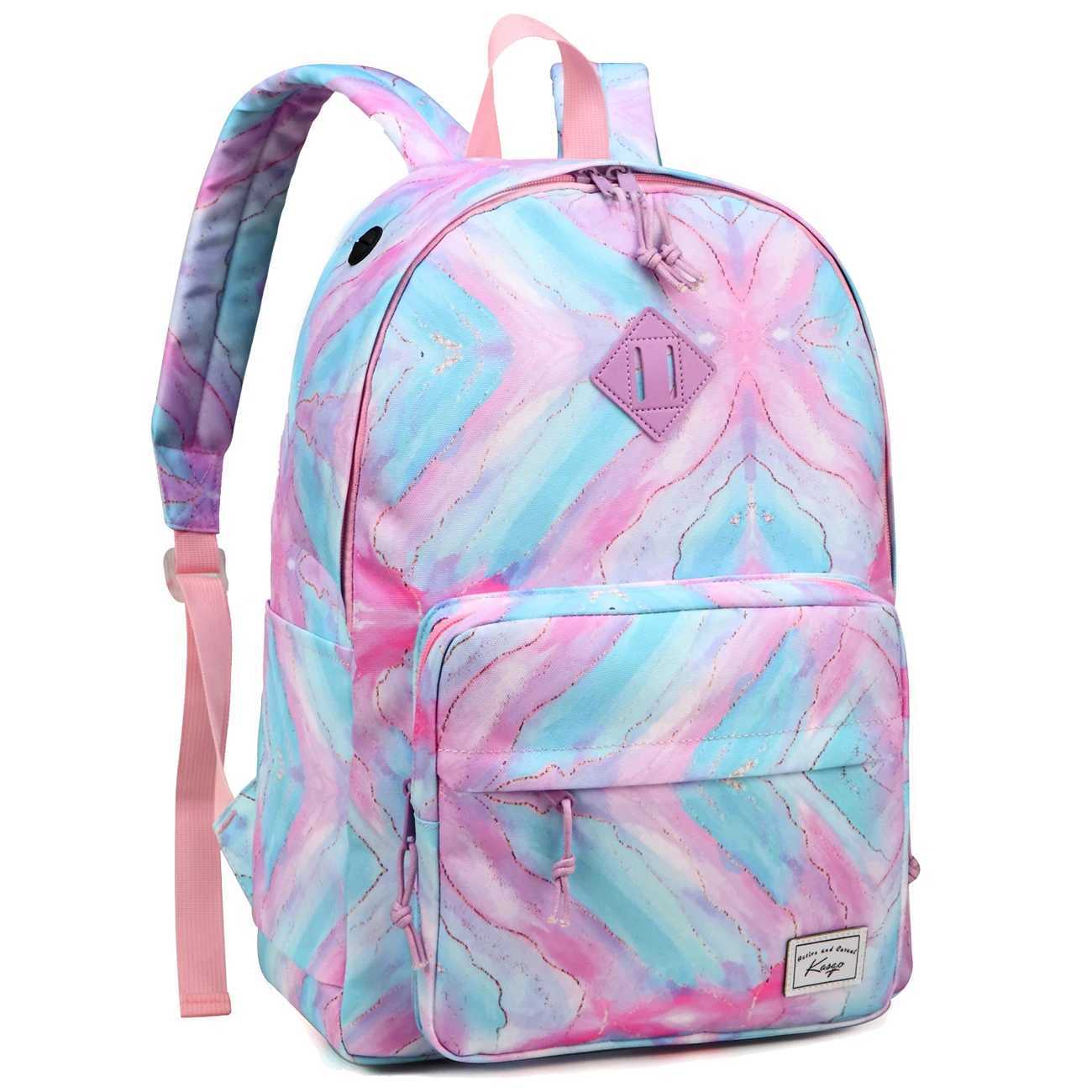 15 Inch Waterproof School Backpack for Boys and Girls Casual Daypack with Double Compartments Y250722