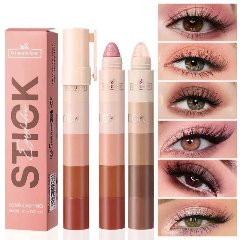 5-Color Matte Shimmer Eyeshadow Stick Easy To Use Waterproof Anti-Smudging And PortableW250722