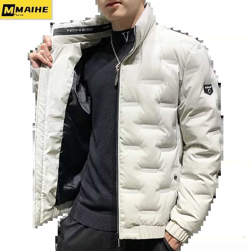 Plus Size M-8XL 202 Autumn Winter Mens New 80% White Duck Down Jackets Slim Fit Top Warm Coats Outdoor Windproof Parkas Coat W250722