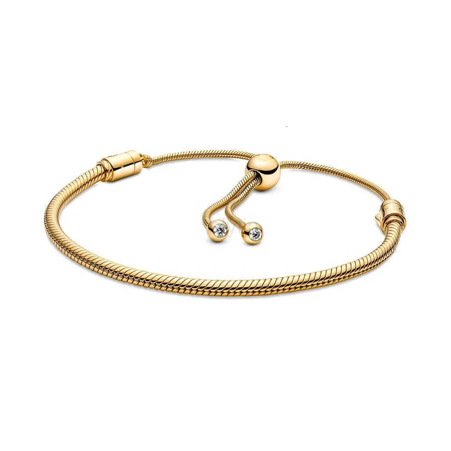 Snake Chain Slider Bracelet For Women Fit Jewelry Diy Pendant Charms Bead Birthday Gifts M250722