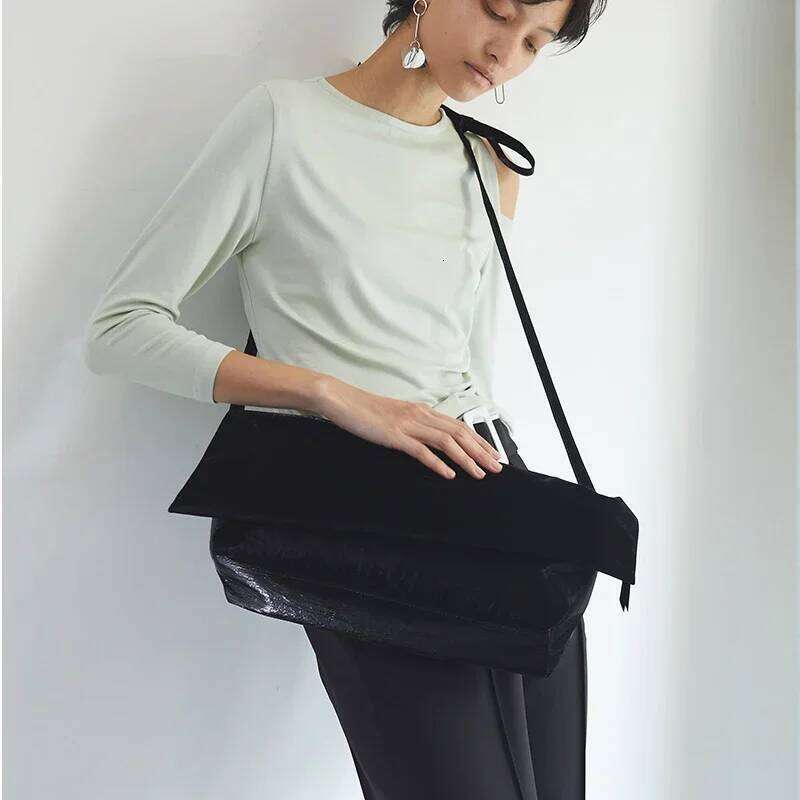 Large Capacity Handbag Oil Leather Big Shoulder Bag Crossbody Bags For Women High Quality Black bolsas de mujer purse