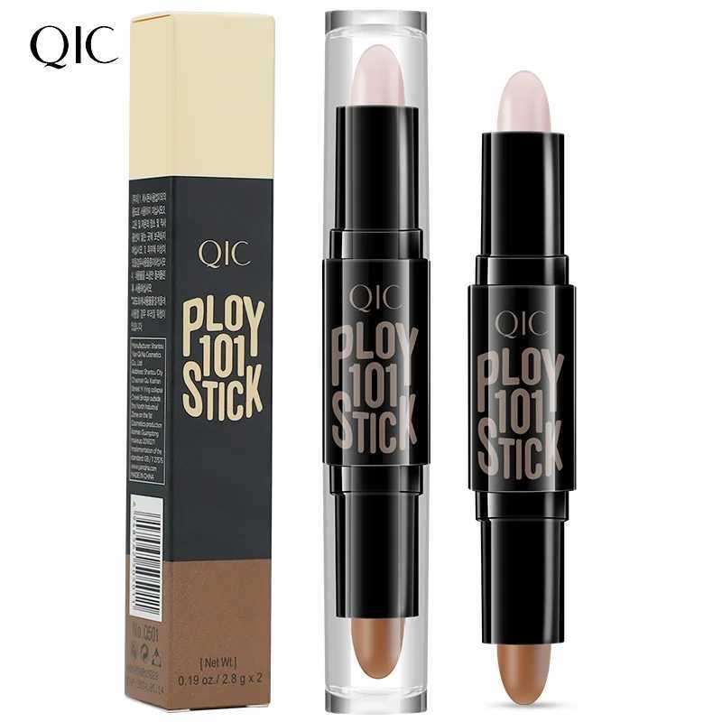 Highlight Contouring Pen Double-ended Highlighter Stick Concealer Contour Stick V Face Three-dimensional Mineral Smooth Silky Brown W250722