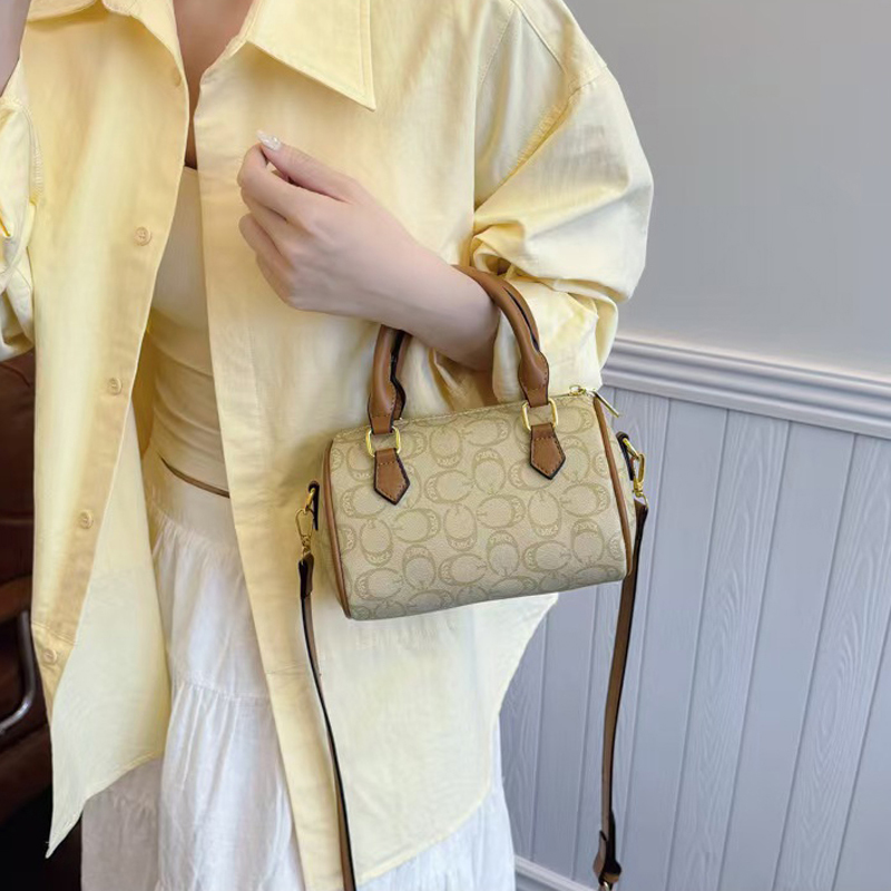 cylinder Small women's new fashion senior cylindrical one-shoulder bucket crossbody bag
