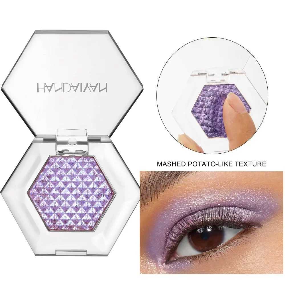 Hexagonal Eyeshadow Palette Fine Glitter Holographic Highlighter Chameleon Mashed Potato Ultra-Fine Brighten Makeup Palette W250722