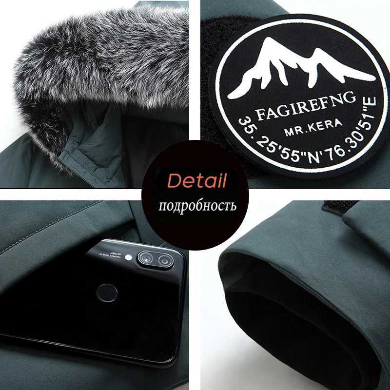 Autumn Winter Men Windproof Down Jacket Coats Mens Warm White Duck Down Hooded Jacket Parkas Multi Pockets Overcoat Male LZLLTT W250722