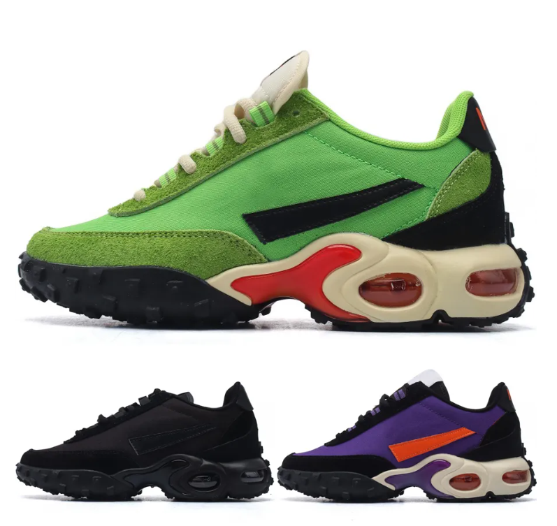 Top Men Women Running Shoes New Waffles Racer Designer Trainers Black Anthracite Voltage Purple Action Green Altitude Green Outdoor Sneakers Size 36-45