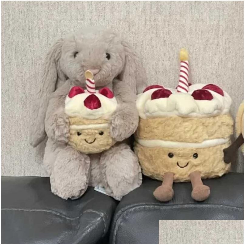 Stuffed Plush Animals Toy 30Cm Shy Bonnie Rabbit Decorates Holiday Gifts For Cats Dogs And Pets With Birthday Ce Doll Y250425 Dr Otvgf XJ260303