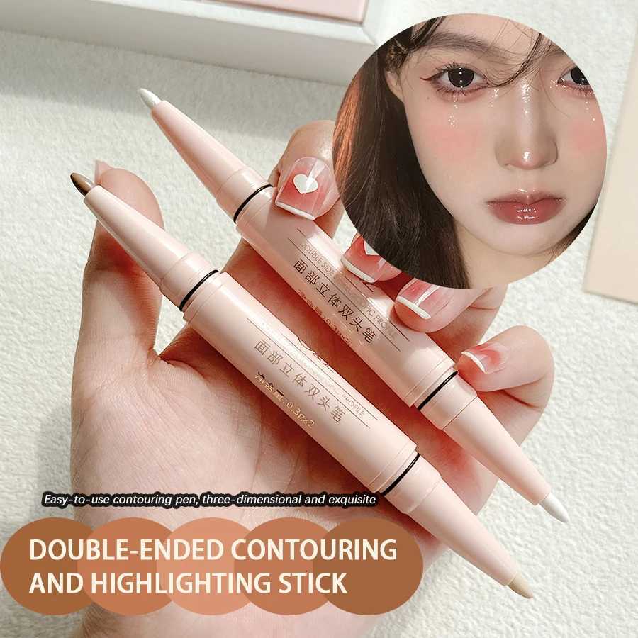 2-in-1 Stereo Facial Dual Head Pen Deepens Contour Lines to Shape Small Faces Making Them Silky Smooth Compact and Portable W250722
