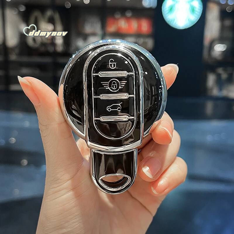 Soft TPU Car Key Case Cover For Mini COOPERS COUNTRYMAN ONE JCW CLUBMAN F56 F55 F54 F57 F60 R60 S Auto Keychain Accessories ddmynov