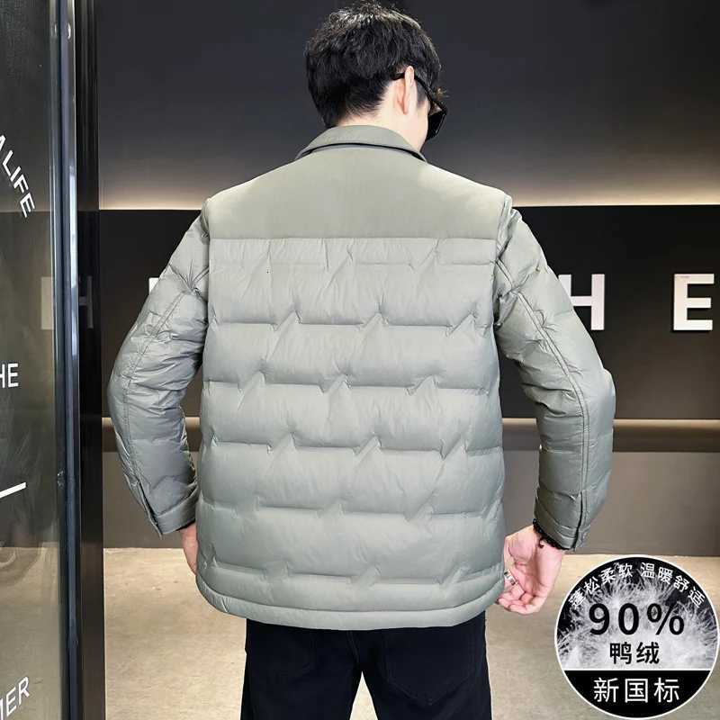 High Quality Mens Casual Lightweight White Duck Down Jackets 2025 Autumn Winter Youth Street Wear Warm Top Puffer Coat Clothing W250722