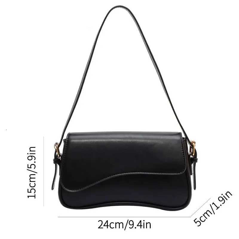 Vintage Shoulder Bag for Women Chain Handbag Black Crossbody Bags Underarm Bags XJ250704