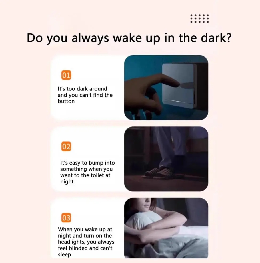 Motion Sensor Lights Indoor Automatic Light Sensor Motion Magnetic Lamp Wireless Nightlight For Kitchen Closet Staircase Home