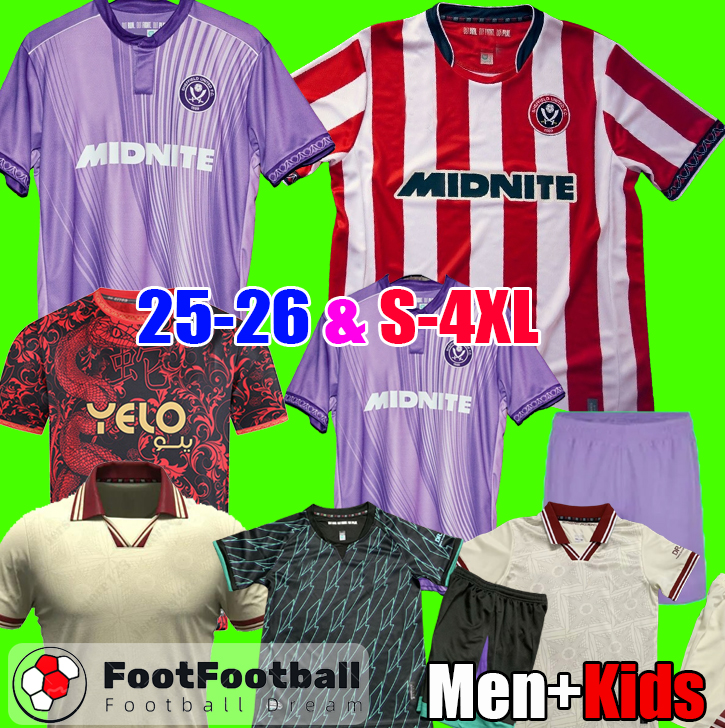 25 26 sheffield unitedfootball shirt 2025 2026 soccer jerseys Snake Chinese New Year men Kids football kit set tops Uniform 4XL