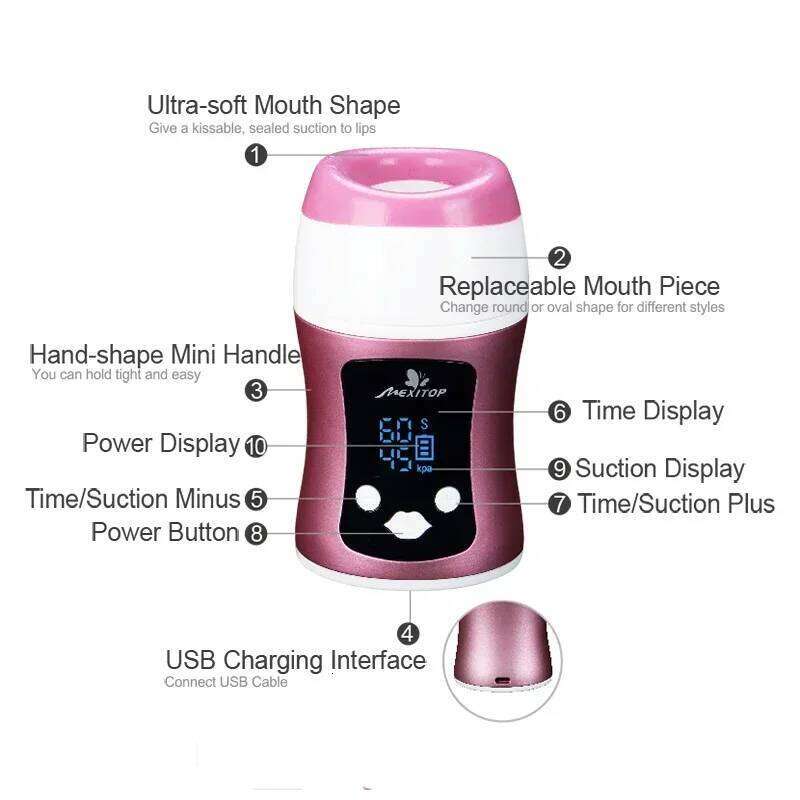 Electric makeup device, household massager, sexy and plump lip gloss device spa skin care products