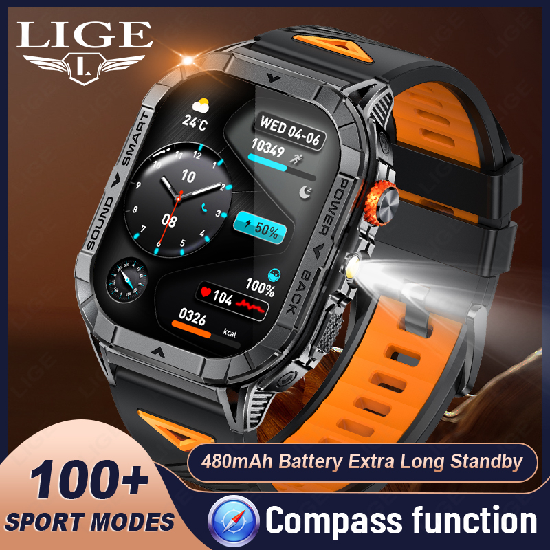 LIGE Fitness tracker, sleep health monitor with blood pressure heart rate, suitable for men and women, upgraded waterproof activity tracker watch, ped