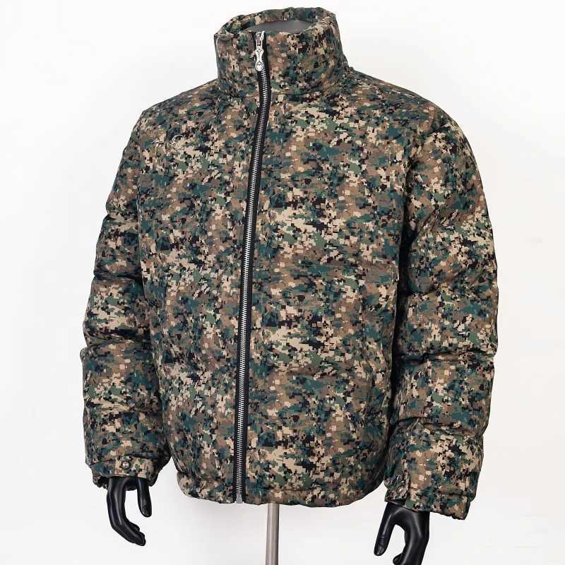 2025 New Men THUG CLUB Digital Camouflage Puffers Coats Jackets / Down Coats Vest Cotton Thick Warm Winter #C33 W250722