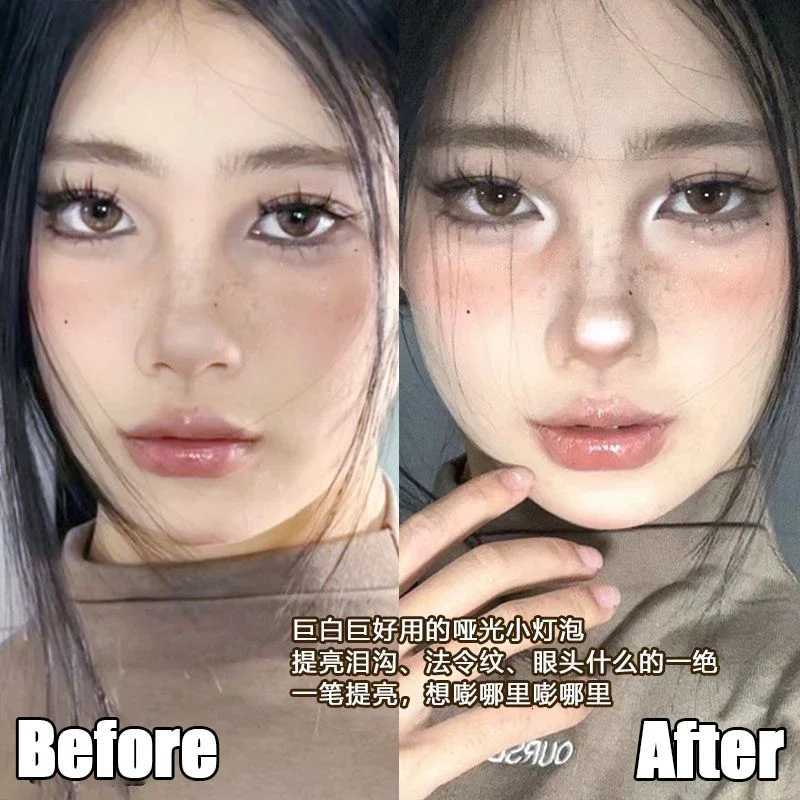 Matte White Highlight Powder Monochrome Eyeshadow Palette Shiny Brightening Lying Silkworm Eyeshadow Powder Pigment Makeup W250722