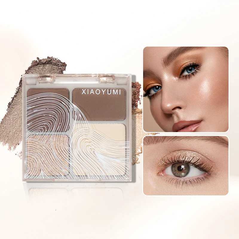 4-Color Highlighter Powder Palette Shimmer Brighten Face Contouring Highlight Champagne Gold Bronzer Makeup W250722