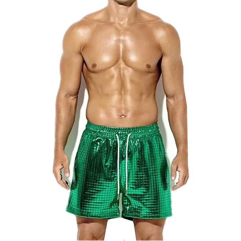 Summer Mens Drawstring Shorts Green Red Blue Optional Suitable for Beach Casual Shorts Y2508141
