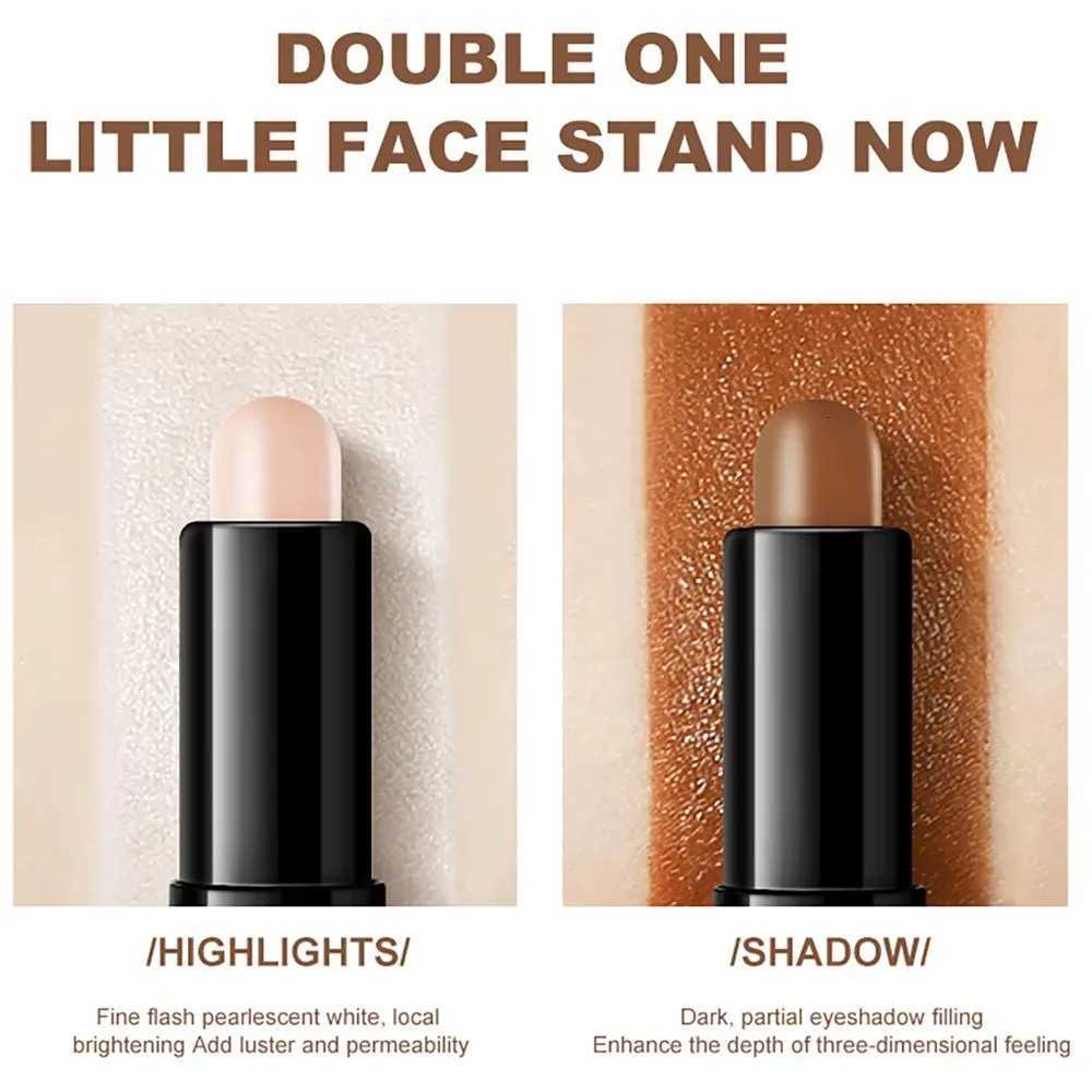 2 in 1 Cosmetics V Face Contouring Stick with Double-headed Concealer Highlighter for Three-dimensional High Nose Bridge Shadow W250722