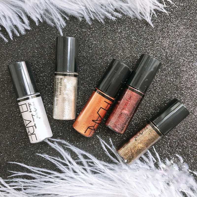 1Pcs Professional Shiny Liquid Eyeshadow Eyeliner Cosmetics for Women Pigment Silver Rose Gold Color Glitter Cheap MakeupW250722