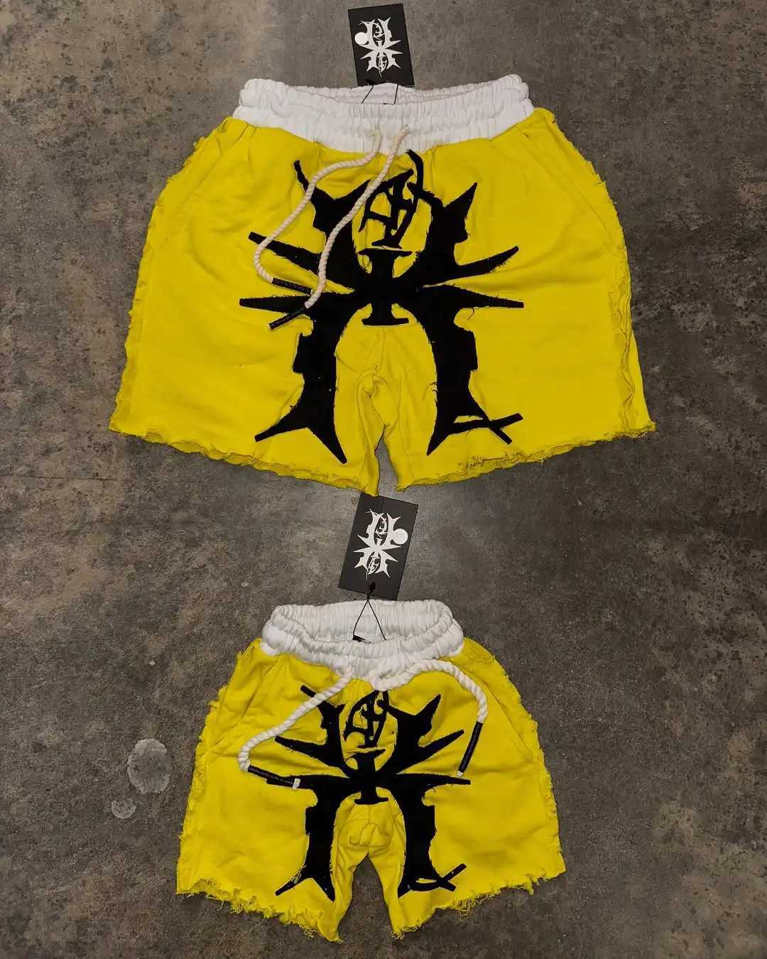 Y2K Popular Shorts Trendy Brand Summer New Patch Embroidery Pattern Casual Shorts Men Harajuku Hip Hop Oversize Sports Shorts Y250721