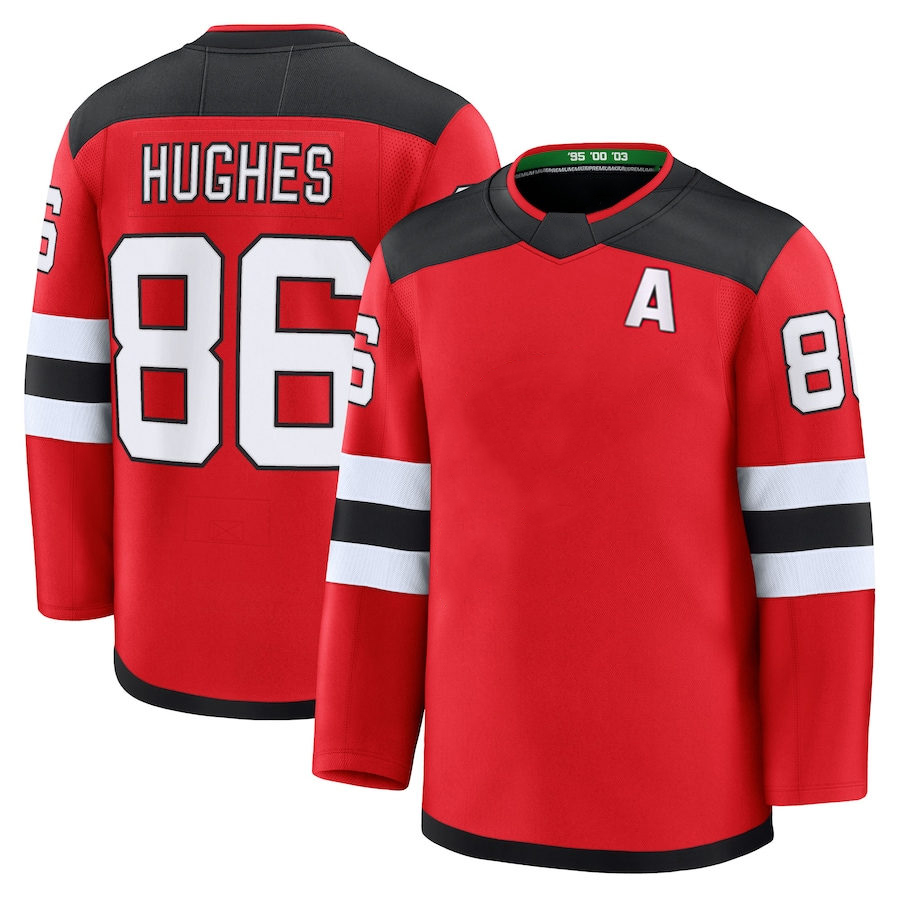 86 Jack Hughes nj hockey jersey devils jersey 43 Luke Hughes Simon Nemec Jesper Bratt Nico Hischier Jacob Markstrom Dougie Hamilton Ondrej Palat Timo 
