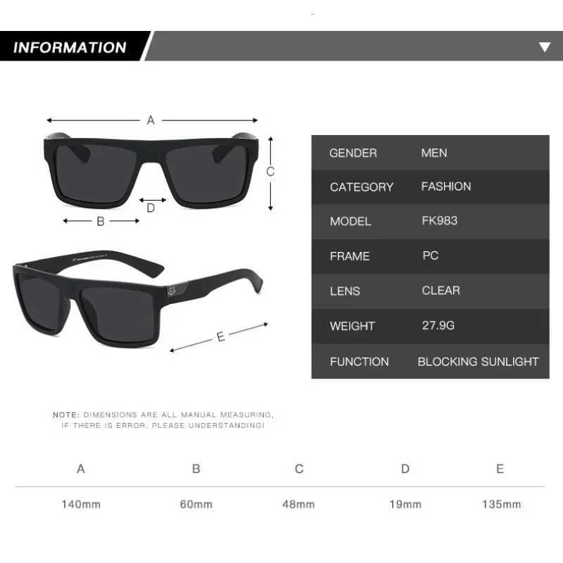 New Fox Knight Brand Square Sunglasses Women Men High Quality Glasses Outdoor Riding Fishing Sun Glasses Retro Shades Uv400 S250723