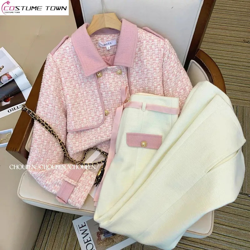 Spring and Autumn Korean Edition High End Celebrity Temperament Casual Womens Two Piece Set Fashion 250723