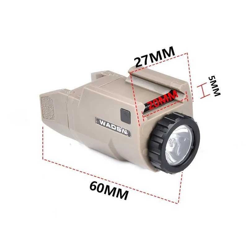 Tactical INFORCE Nylon APL APL-C Pistol Weapon Light Airsoft Glock G17 18C 19 Constant Strobe Flashlight for 20mm Picatinny Rail W250722