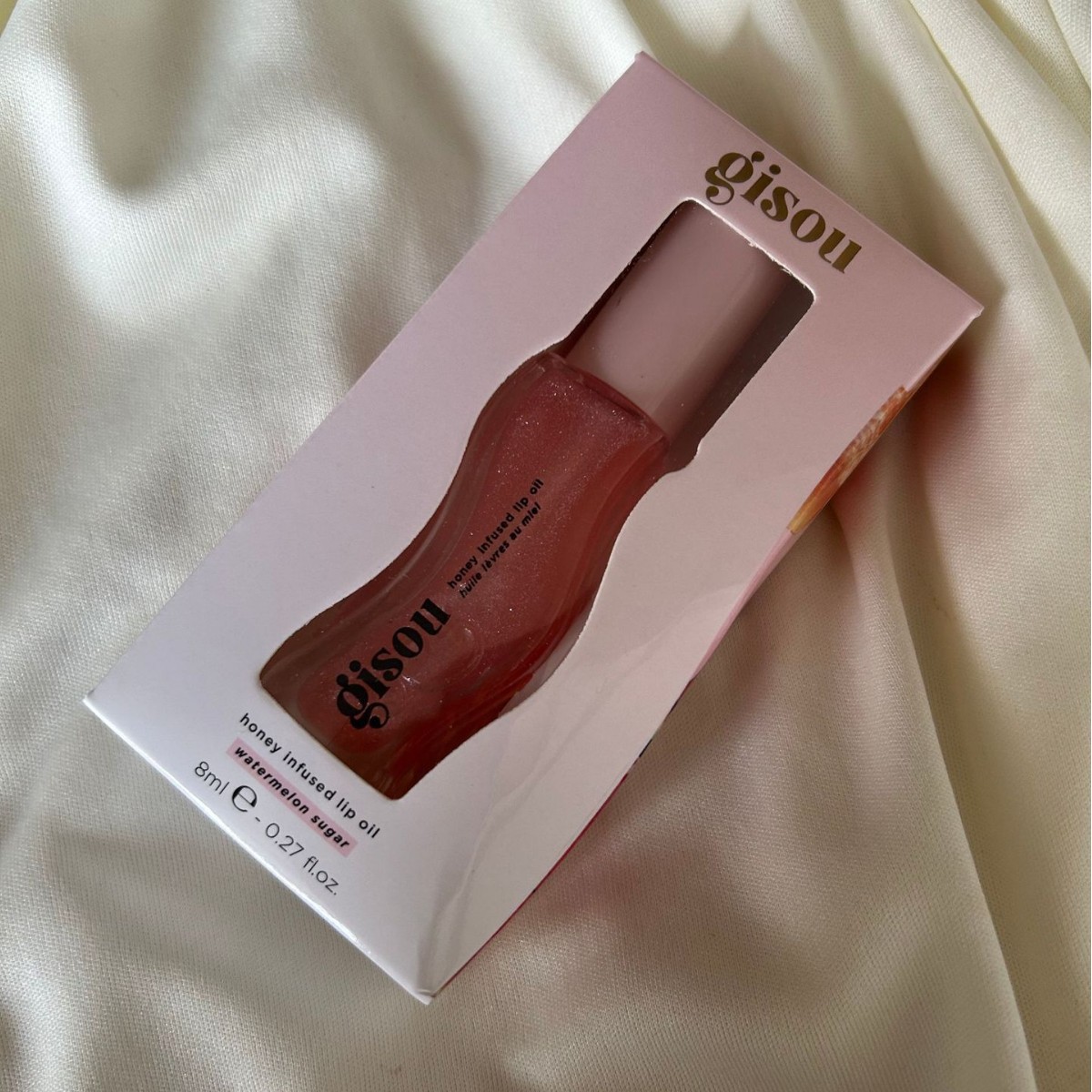 Gisou Honey Strawberry Infused Hydrating Lip Oil Nourishing Lip Moisturizer Shine Smooth Clear Shimmer Lipstick Care For Women Fast Shipping