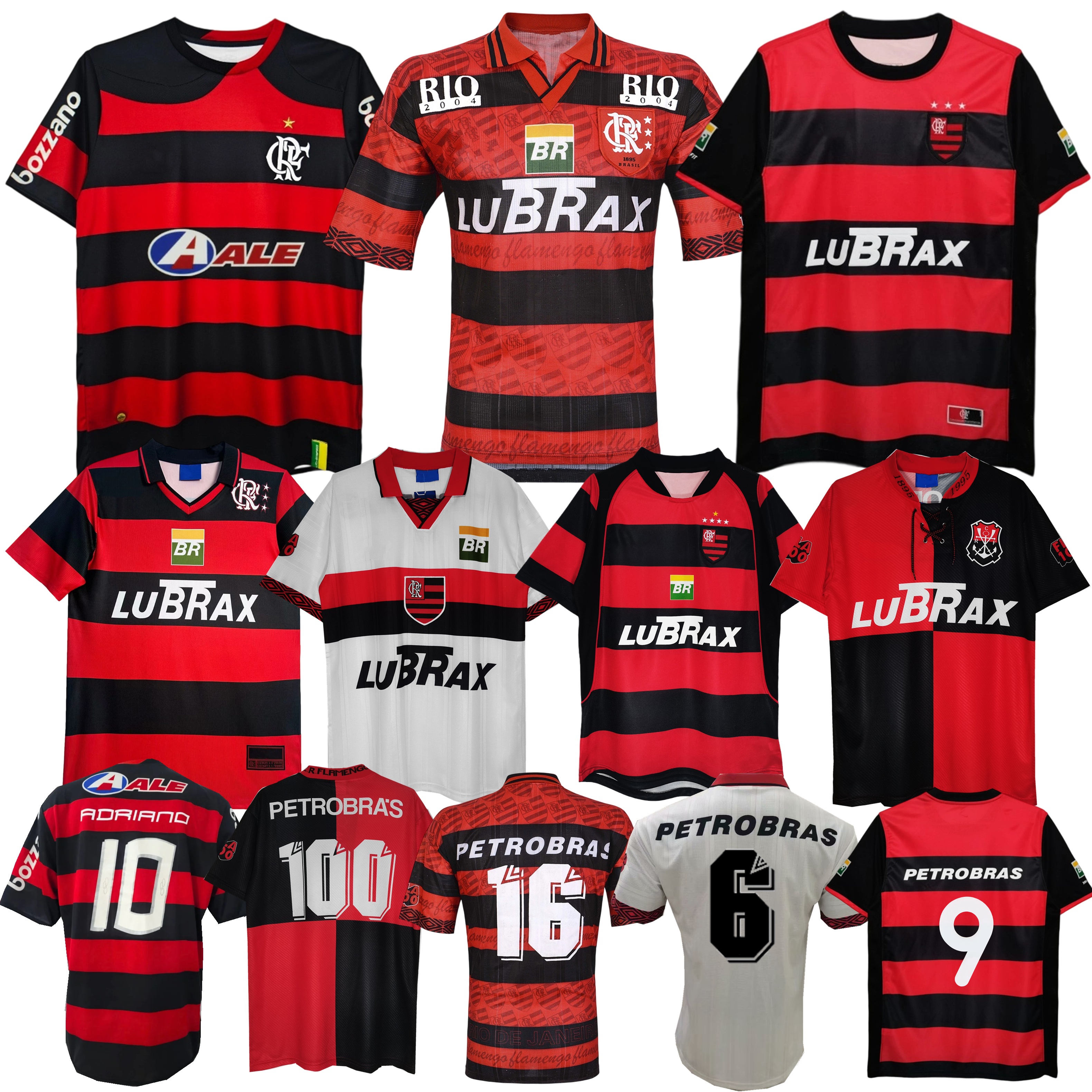 1995 1996 Flamengo retro soccer jerseys 2003 2004 2008 2009 100 years Centenary Amoroso Bebeto Romario Edmundo Zinho Gilbeo Savio FABINHO vintage football