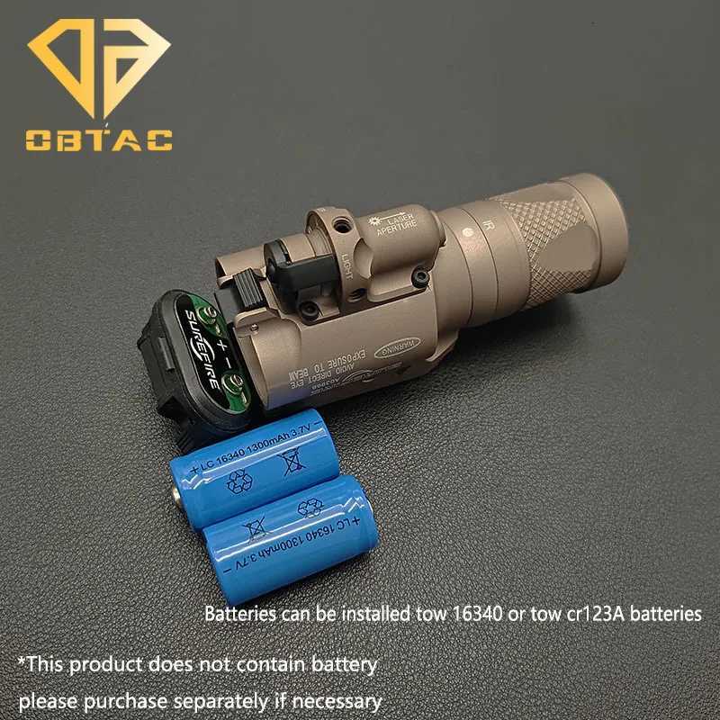 Tactical SF X400V-IR Lighting Flashlight LED White Light and IR Output X400 X400U with Red Laser X300U X300V Pistol Weapon Light W250722