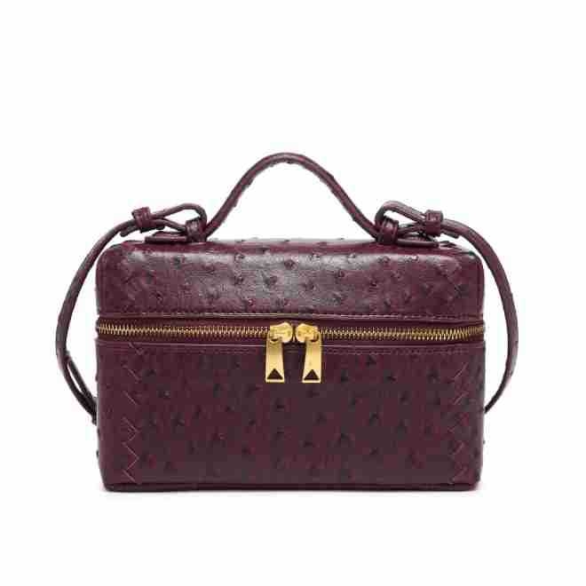 Designer Vanity 2025 bag Genuine Shoulder Bags Bang Intrecciato Leather Cosmetic Case Handmade Woven Cross body Bag Designer Purses Handbag